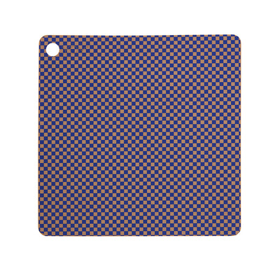 product image of placemat checker pack of 2 optic blue 1 540