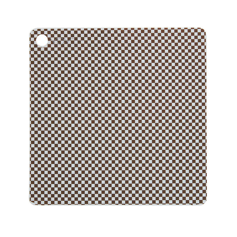 media image for placemat checker pack of 2 dusty blue choko 1 231