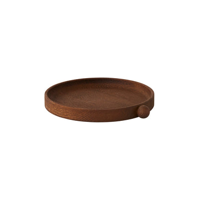 product image for inka wood tray round small dark by oyoy l300220 2 99