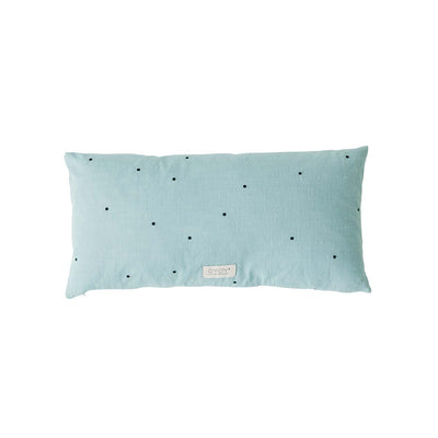 product image of kyoto dot cushion long dusty blue by oyoy l300288 1 566