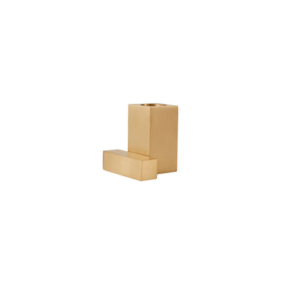 product image for square solid brass candleholder brushed brass by oyoy l300424 2 2