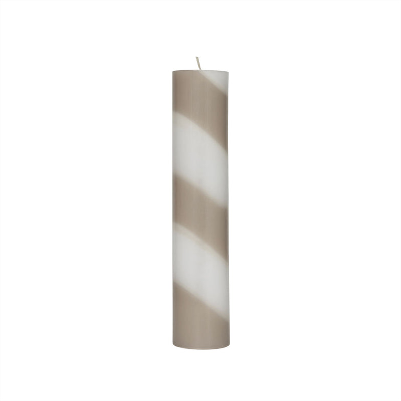 media image for Candy Candle - Large in Clay/White 1 252