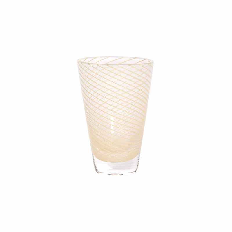 media image for Yuka Groove Glass Set in Yellow 1 275