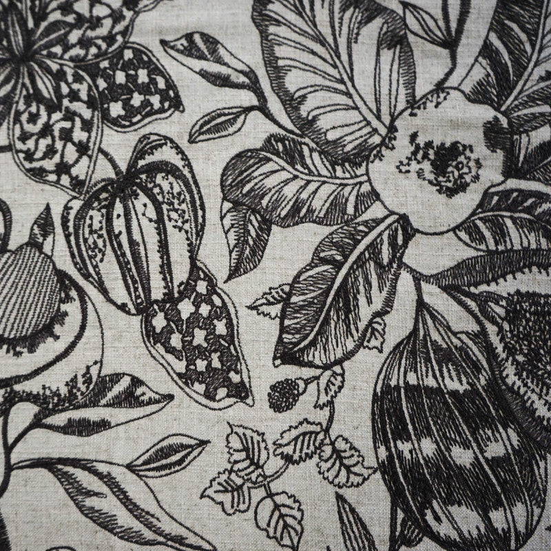 media image for Sample Lacosta Fabric in Black/Cream 256
