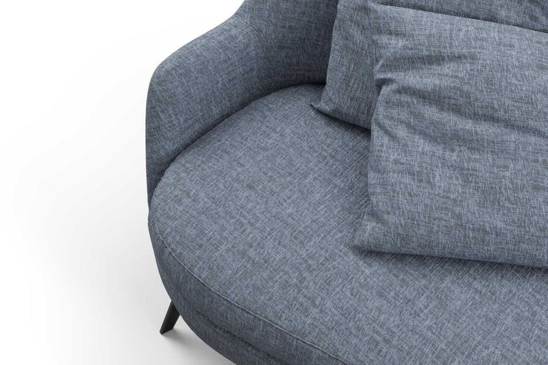 media image for Leon Fabric in Blue 261