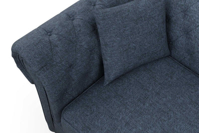 product image for Leon Fabric in Navy Blue 26