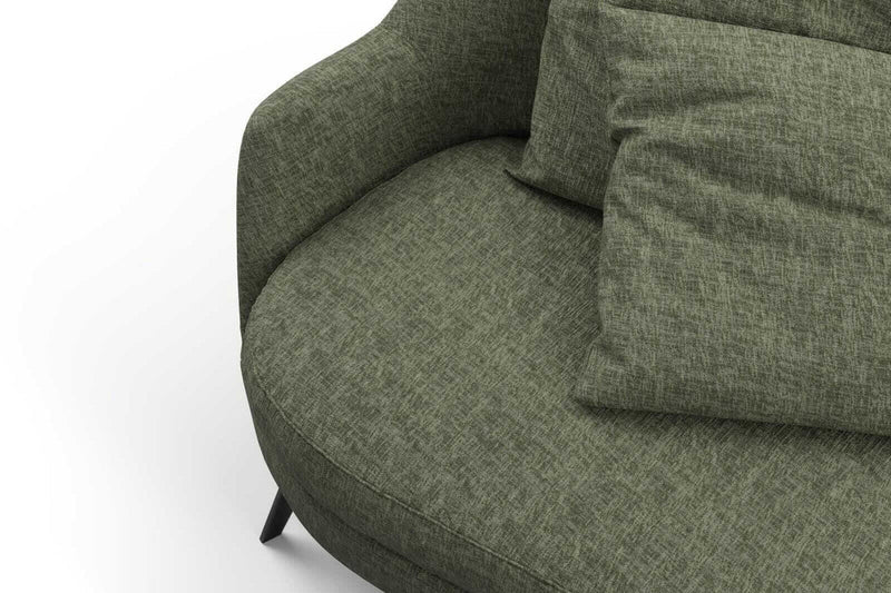 media image for Leon Fabric in Green/Brown 269