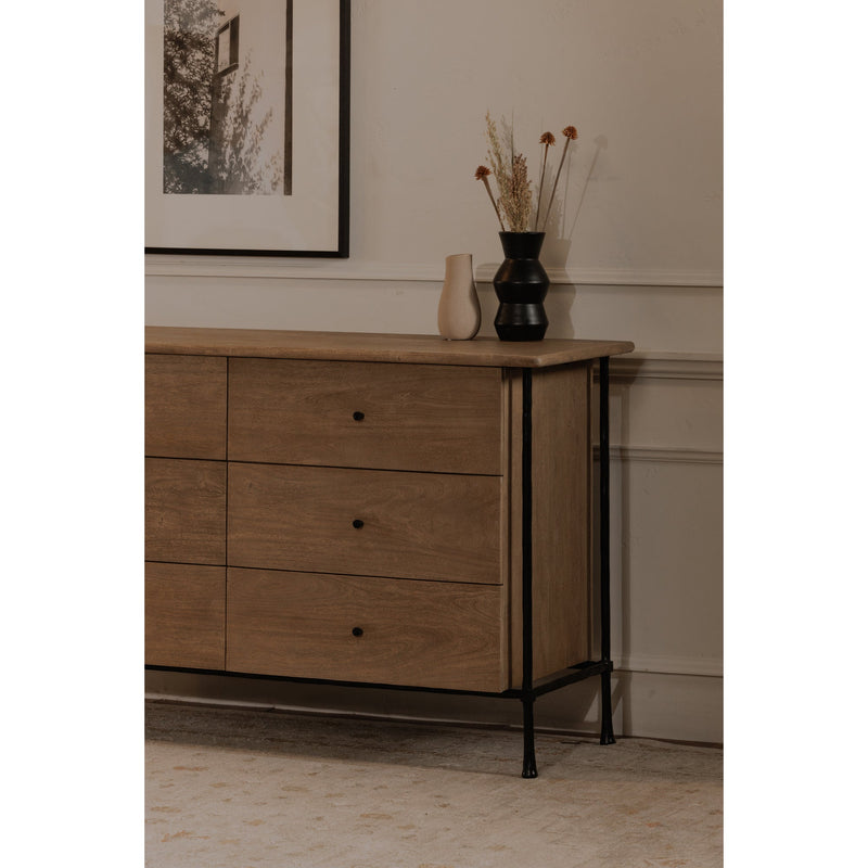 media image for Rene 6 Drawer Dresser Moes Home Collection Mhc Lx 1078 03 7 266
