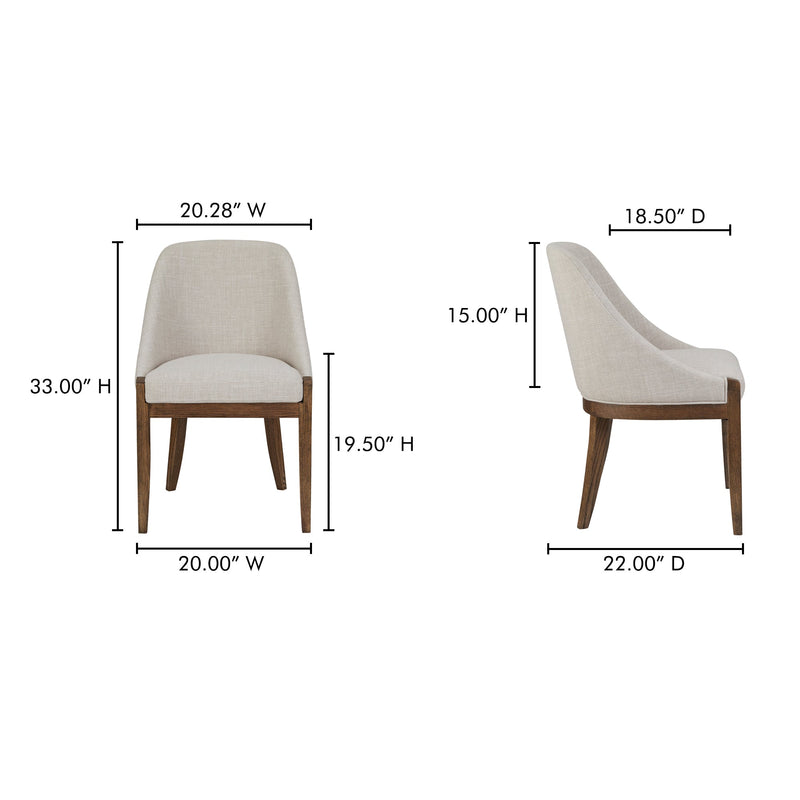 media image for Edward Dining Chair Heather Moes Home Collection Mhc Me 1071 34 11 282