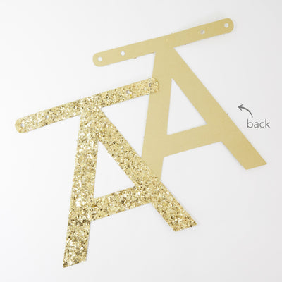product image for gold glitter letter garland kit by meri meri mm 160696 2 89