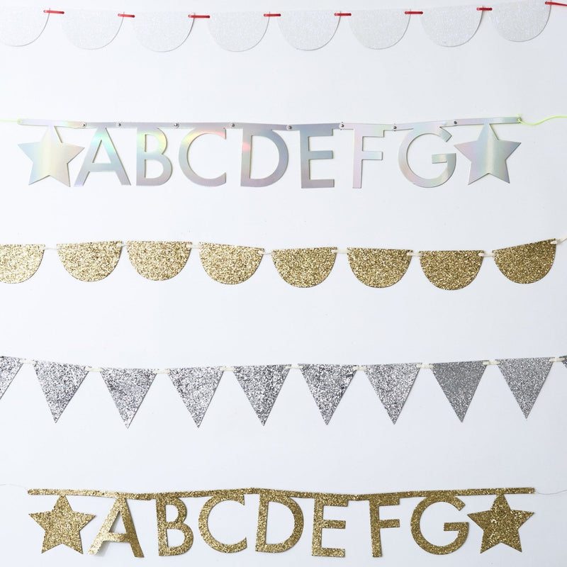 media image for gold glitter letter garland kit by meri meri mm 160696 5 246