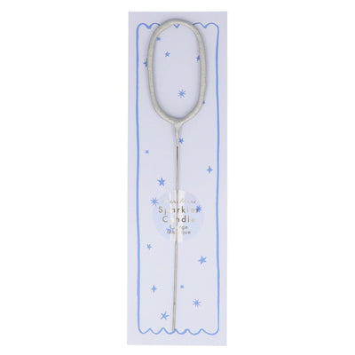 product image for silver sparkler number candle by meri meri mm 175393 1 86