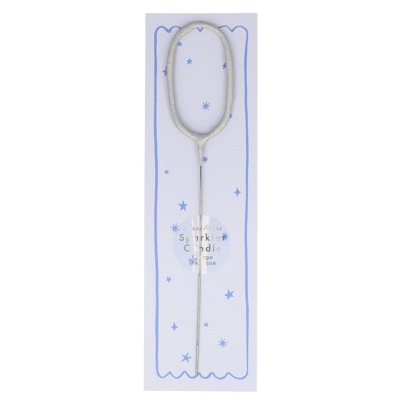 media image for silver sparkler number candle by meri meri mm 175393 1 276