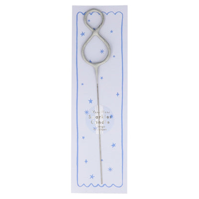 product image for silver sparkler number candle by meri meri mm 175393 9 57