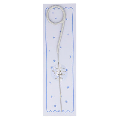 product image for silver sparkler number candle by meri meri mm 175393 10 12