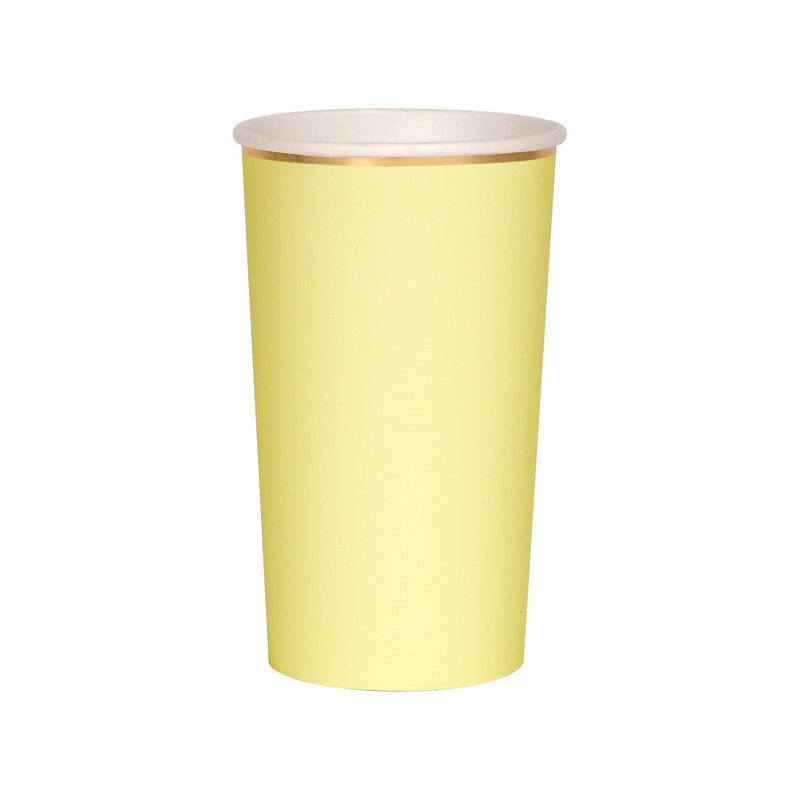 media image for pale yellow partyware by meri meri mm 181441 7 281