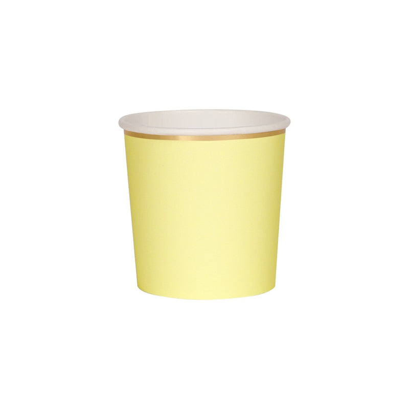 media image for pale yellow partyware by meri meri mm 181441 6 26