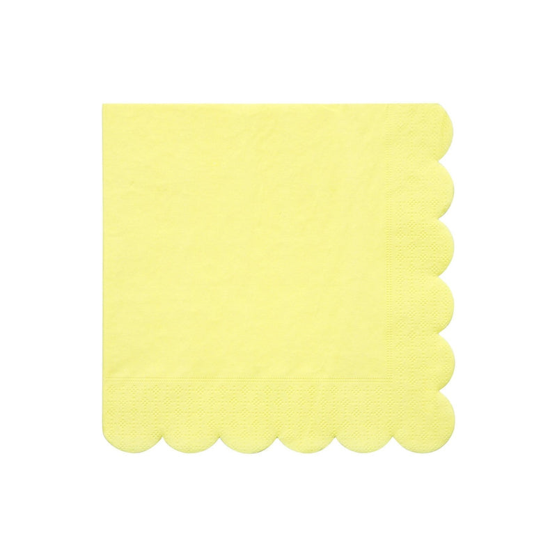 media image for pale yellow partyware by meri meri mm 181441 5 28