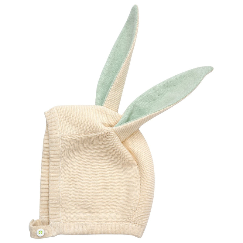 media image for mint bunny baby bonnet by meri meri mm 188782 3 215