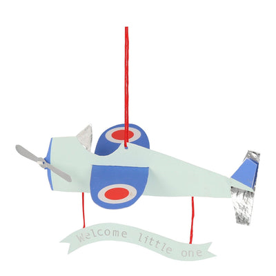 product image of aeroplane baby card by meri meri mm 204958 1 564