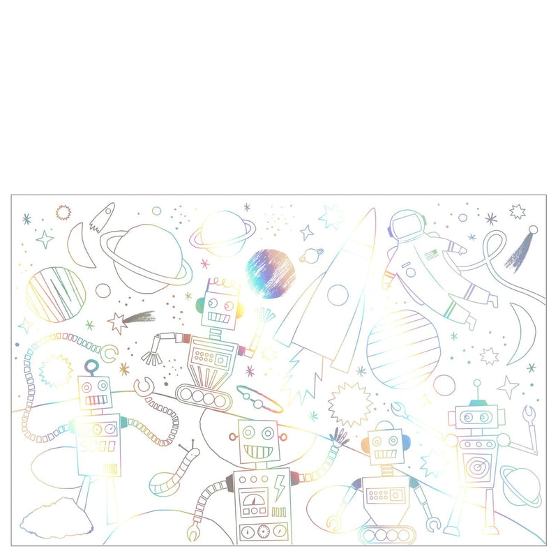 media image for space coloring posters by meri meri mm 206245 2 233