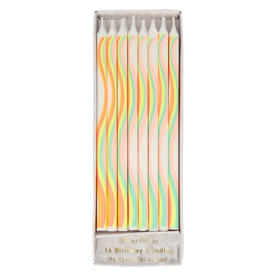 product image of rainbow pattern candles by meri meri mm 215983 1 563