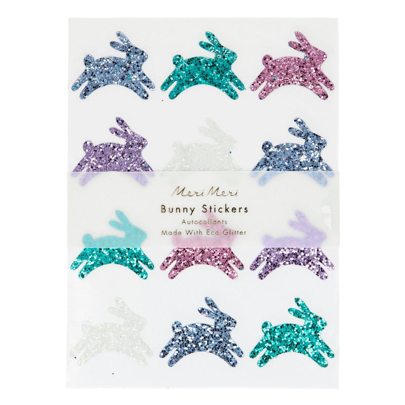 media image for glitter bunny stickers by meri meri mm 219196 1 244