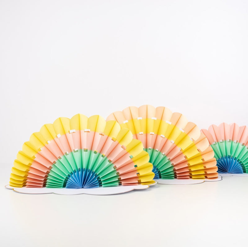 media image for honeycomb rainbow decorations by meri meri mm 223758 1 272