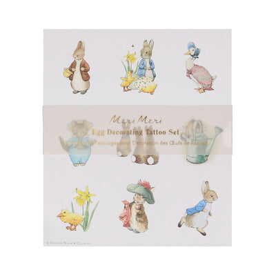 product image of peter rabbit in the garden egg decorating tattoos by meri meri mm 267223 1 551