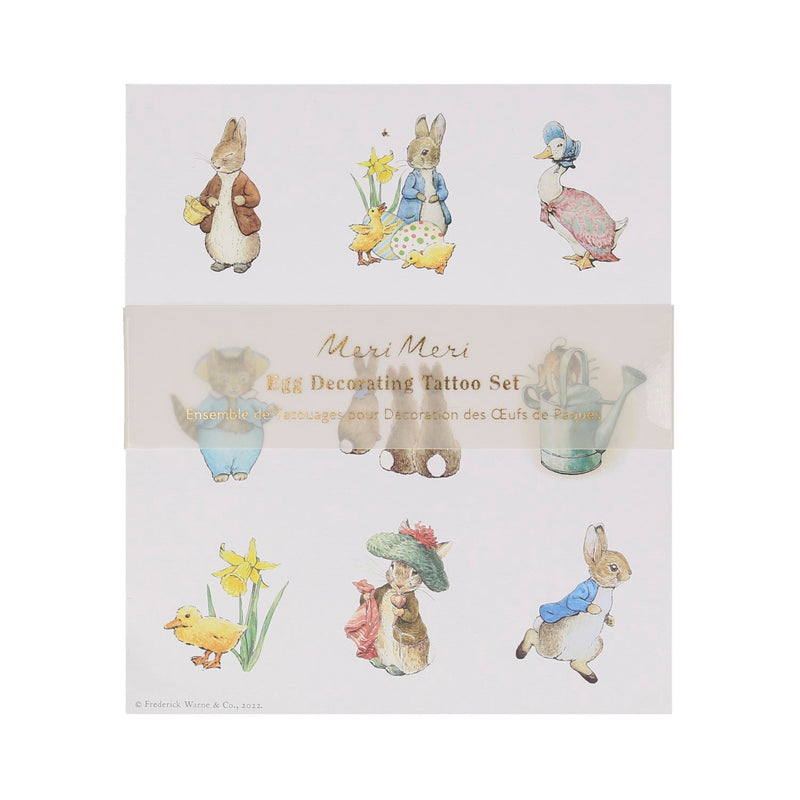 media image for peter rabbit in the garden egg decorating tattoos by meri meri mm 267223 1 272