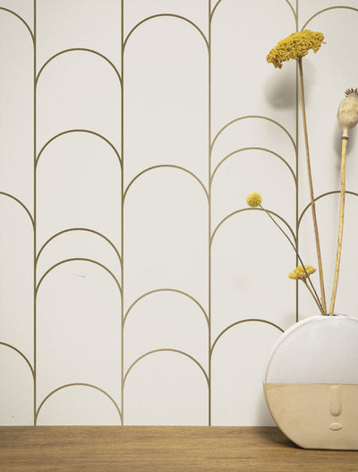 product image of Golden Lines Ivory/Gold MW-067 Wallpaper by Kek Amsterdam 536