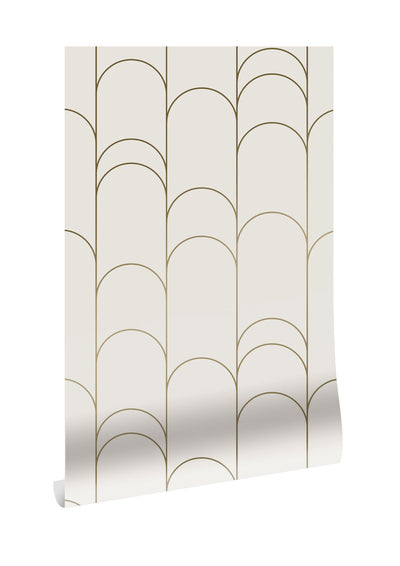 product image for Golden Lines Ivory/Gold MW-067 Wallpaper by Kek Amsterdam 25