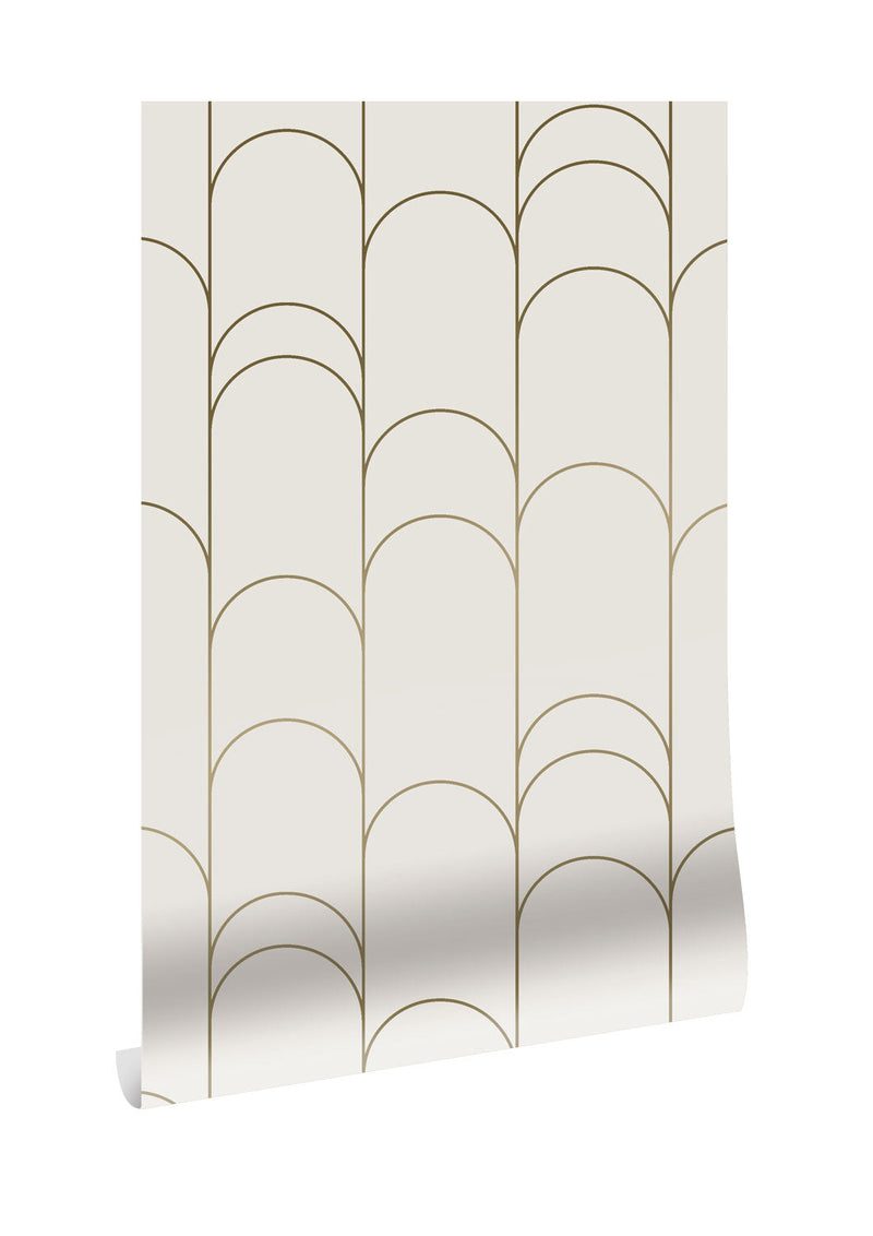 media image for Golden Lines Ivory/Gold MW-067 Wallpaper by Kek Amsterdam 226