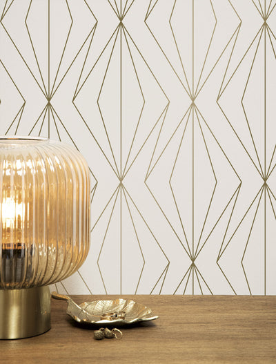 product image of Golden Lines Ivory/Gold MW-072 Wallpaper by Kek Amsterdam 545