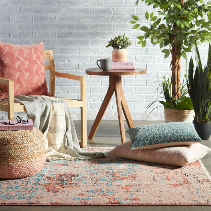 zea trellis pink teal area rug by jaipur living 10