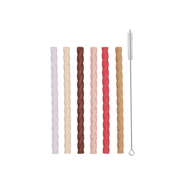media image for mellow silicone straw set cherry red vanilla 1 26