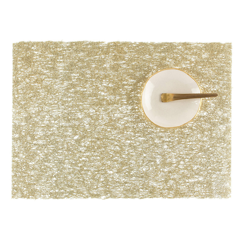 media image for Metallic Lace Placemat Chilewich Chw 100449 002 3 212