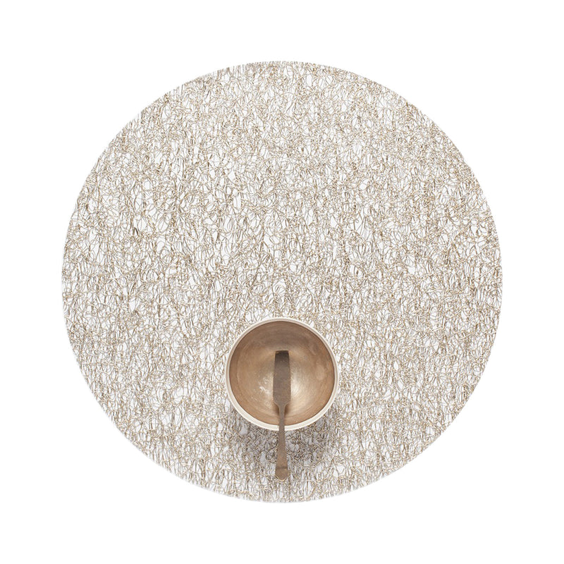 media image for Metallic Lace Placemat Chilewich Chw 100449 002 1 233