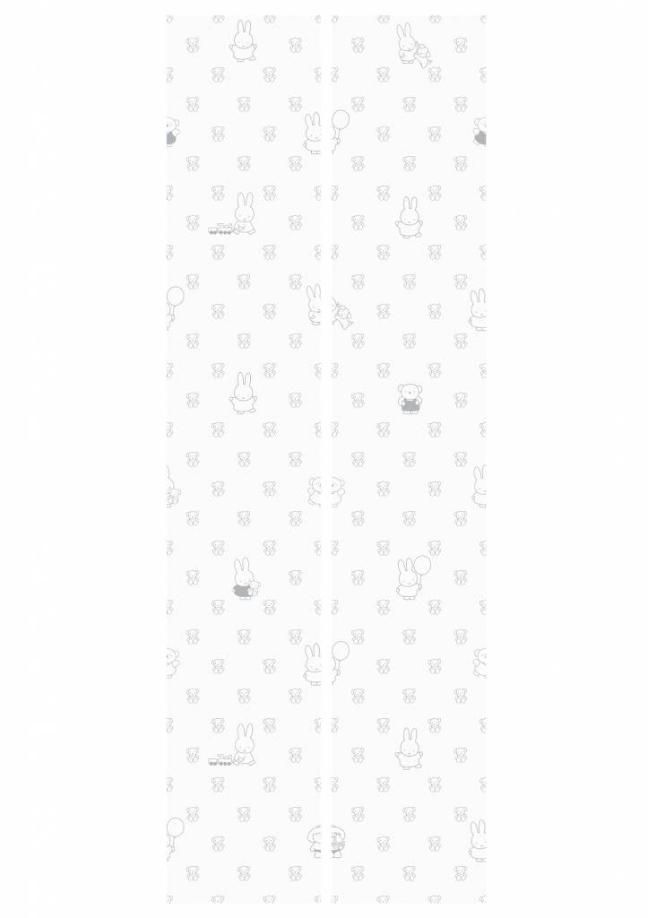 media image for Miffy Bears Kids Wallpaper in Grey by KEK Amsterdam 292