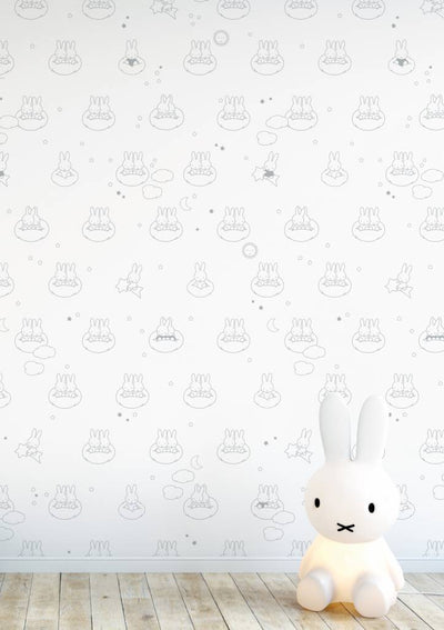 product image for Miffy Clouds Kids Wallpaper in Grey by KEK Amsterdam 38