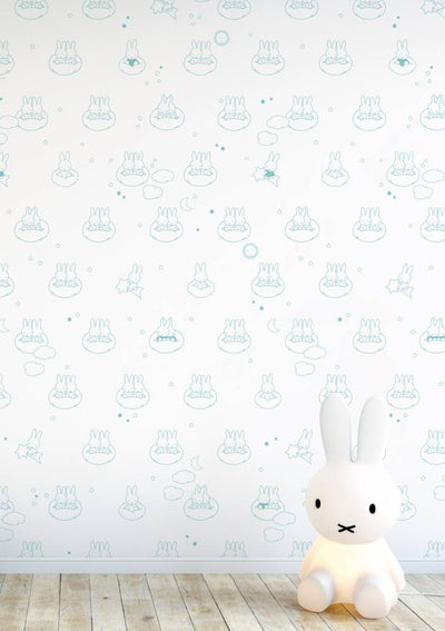 product image for Miffy Clouds Kids Wallpaper in Mint by KEK Amsterdam 28