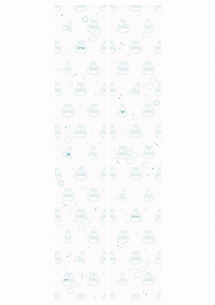 media image for Miffy Clouds Kids Wallpaper in Mint by KEK Amsterdam 240