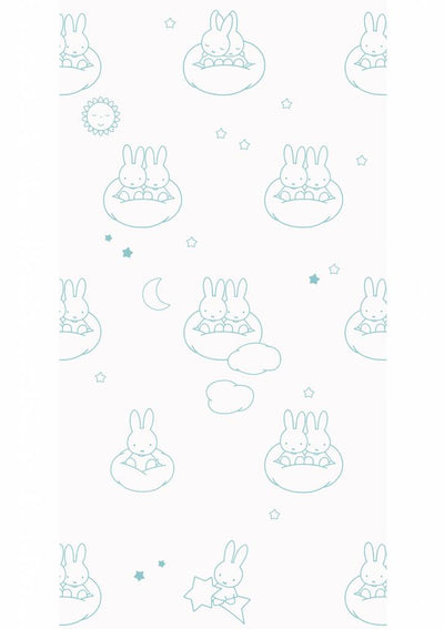 product image for Miffy Clouds Kids Wallpaper in Mint by KEK Amsterdam 44