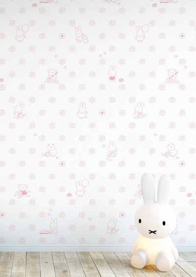 product image for Miffy Flowers Kids Wallpaper in Pink by KEK Amsterdam 11