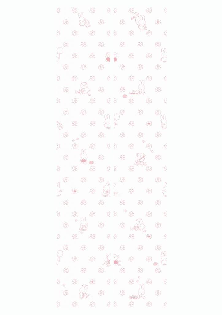 media image for Miffy Flowers Kids Wallpaper in Pink by KEK Amsterdam 21