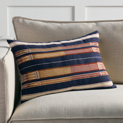 product image for Nagaland Pillow Patkai Navy & Cream Pillow 4 27