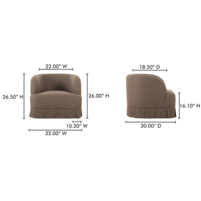 product image for Maren Swivel Chair Moes Home Collection Mhc Oa 1013 34 18 62