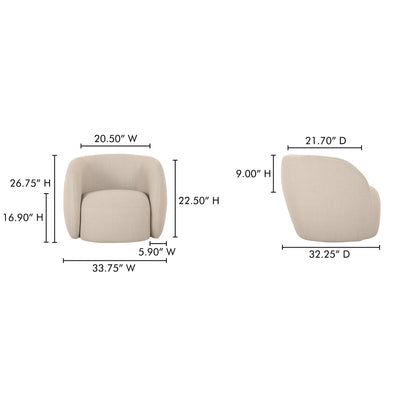 product image for Rae Outdoor Accent Chair Moes Home Collection Mhc Oa 1022 34 20 54