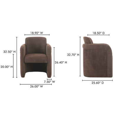 product image for Mesto Rolling Dining Chair Moes Home Collection Mhc Oa 1035 20 21 4