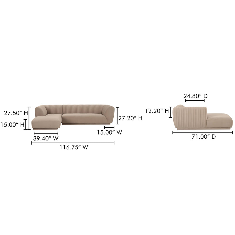 media image for Zandro Sectional Moes Home Collection Mhc Oa 1036 34 L 0 18 220